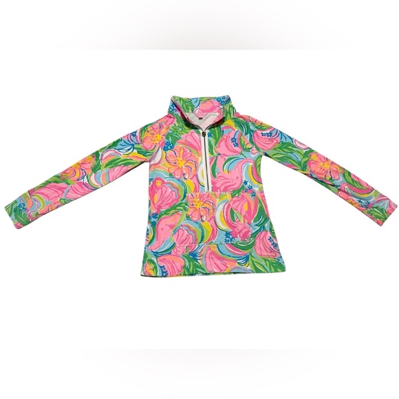 Lilly Pulitzer Skipper Popover in So A Peeling Size Small Long Sleeve QuarterZip - Picture 3 of 8